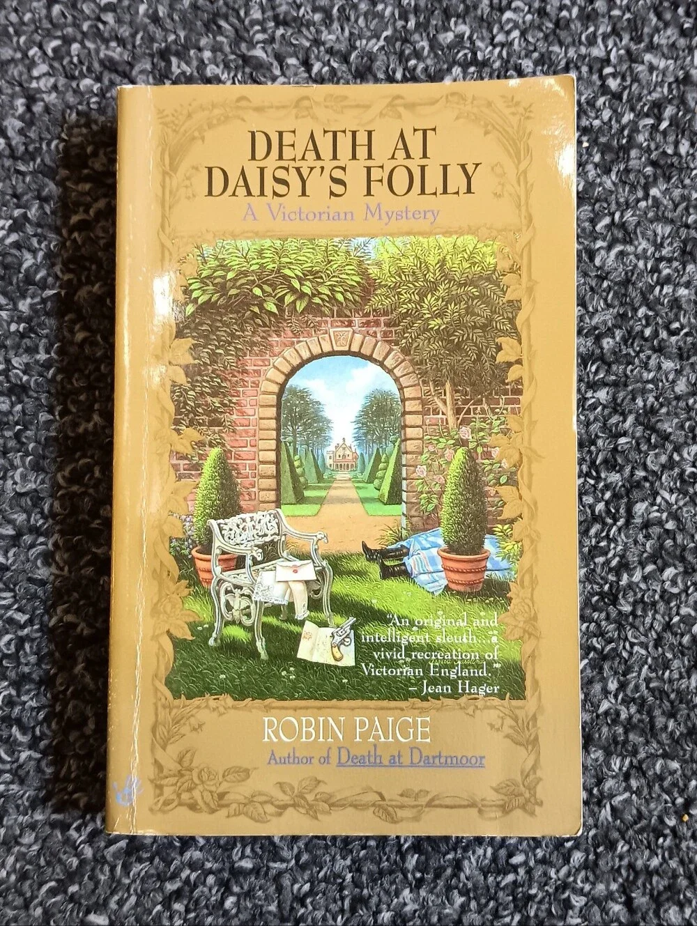 Historical Cozy Fall Victorian Mystery Paperback Novel 1997 Book By Robin Paige